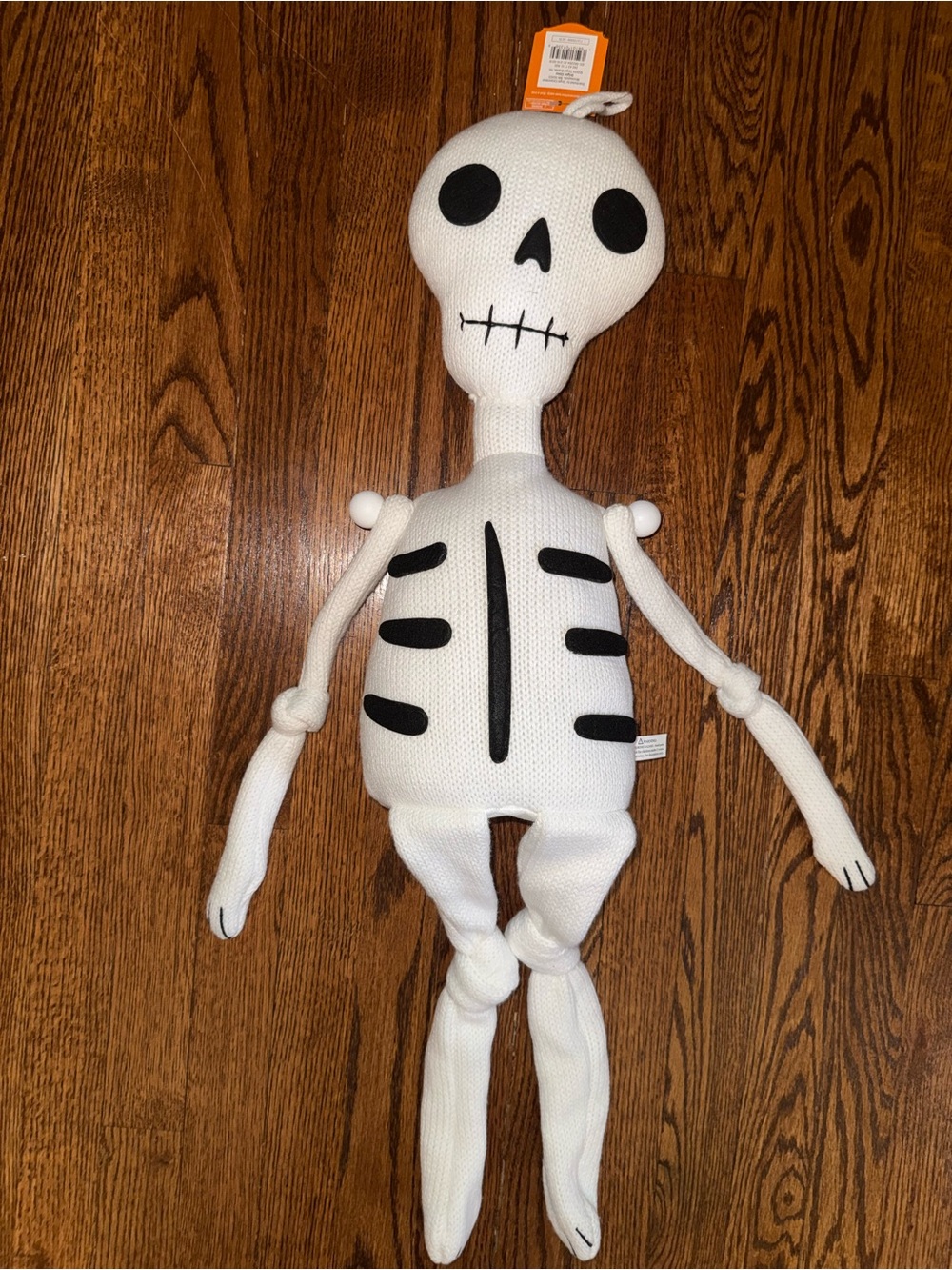 Target White Plush Skeleton Halloween Decor